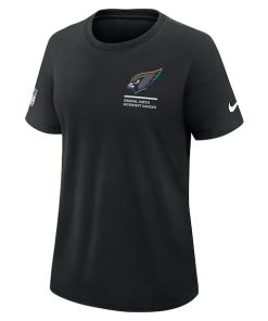 Alternative view of Arizona Cardinals Nike Women's 2025 NFL Crucial Catch Tri-Blend Dri-FIT T-Shirt - Black