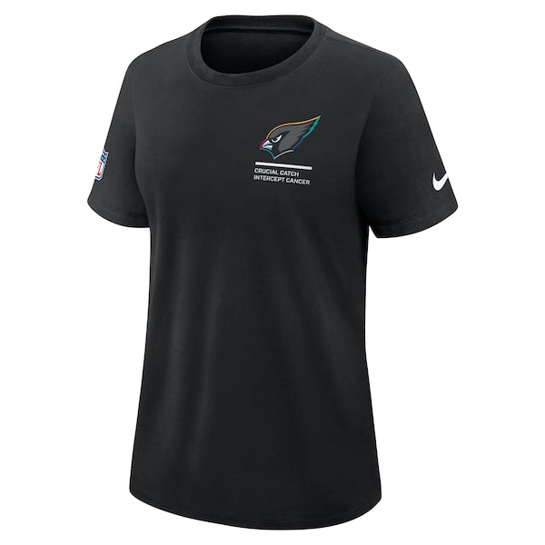 Arizona Cardinals Nike Women's 2025 NFL Crucial Catch Tri-Blend Dri-FIT T-Shirt - Black - Image 2