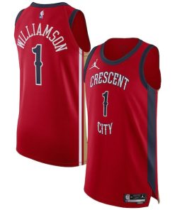Zion Williamson New Orleans Pelicans Jordan Brand Authentic Jersey - Association Edition - Red
