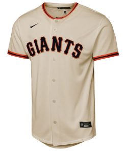 Alternative view of San Francisco Giants Nike Youth Home Replica Jersey - Cream