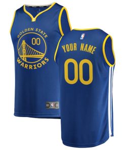 Golden State Warriors  Youth 2019/20 Fast Break Custom Replica Jersey Royal - Icon Edition