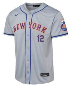 Alternative view of Francisco Lindor New York Mets Nike Youth Road Limited Player Jersey - Gray