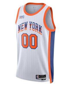 Alternative view of New York Knicks Nike Unisex 2024/25 Custom Swingman Jersey - City Edition - White