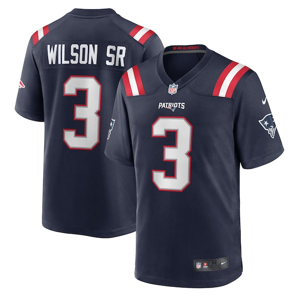 Mack Wilson New England Patriots Nike Team Game Jersey - Navy