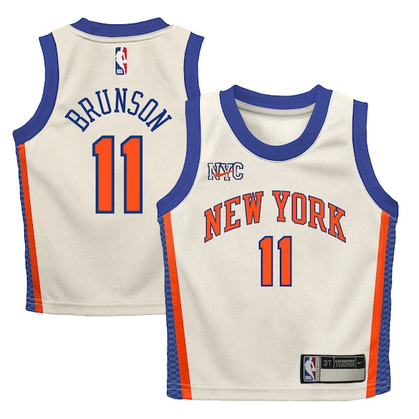 Jalen Brunson New York Knicks Nike Toddler 2025/26 City Edition Swingman Jersey - Cream