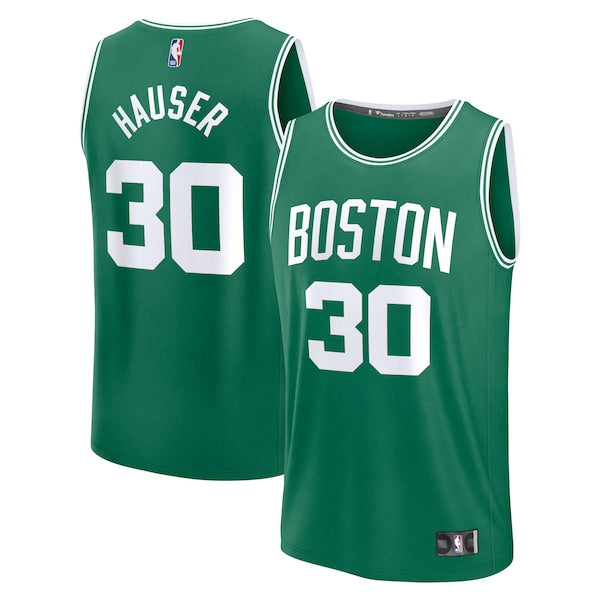 Sam Hauser Boston Celtics Fast Break Replica Player Jersey - Icon Edition - Kelly Green