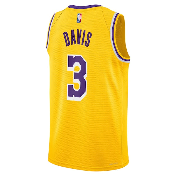 Anthony Davis Los Angeles Lakers Nike Youth Swingman Jersey - Icon Edition - Gold - Image 3