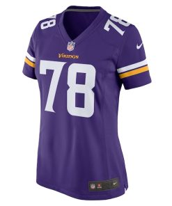 Alternative view of Hakeem Adeniji Minnesota Vikings Nike Women's Team Game Jersey -  Purple