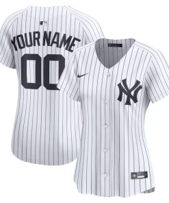 New York Yankees Nike Women's Home Limited Custom Jersey - White