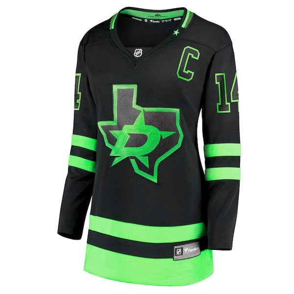 Jamie Benn Dallas Stars Women's Alternate Premier Breakaway Player Jersey - Black/Green - Image 3
