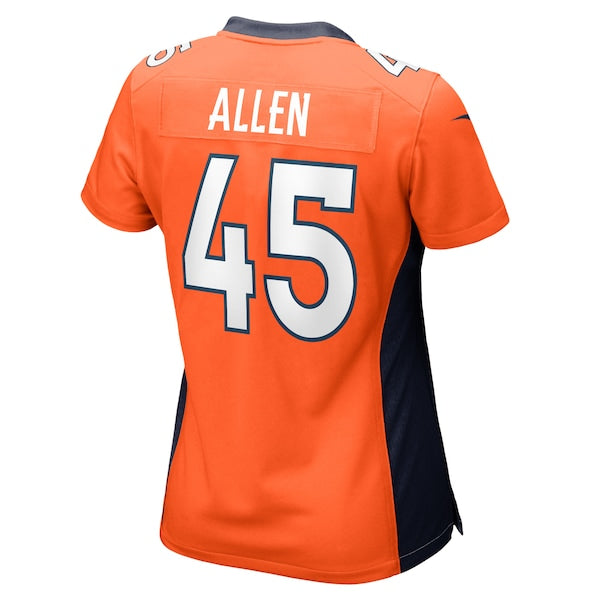 Christopher Allen Denver Broncos Nike Women's Game Player Jersey - Orange - Image 3