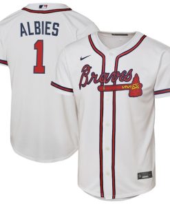 Ozzie Albies Atlanta Braves Nike Youth Home Replica Player Jersey - White