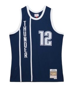 Alternative view of Steven Adams Oklahoma City Thunder  2015/16 Hardwood Classics Alternate Swingman Jersey - Navy