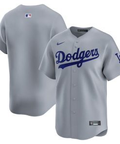 Los Angeles Dodgers Nike  Road Limited Jersey?¨C Gray