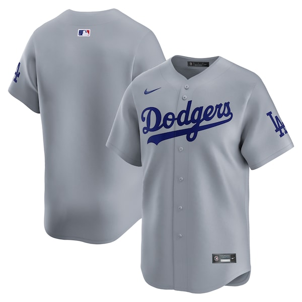 Los Angeles Dodgers Nike Road Limited Jersey?ยจC Gray