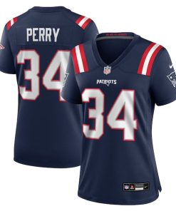 Alternative view of Mark Perry New England Patriots Nike Women's Team Game Jersey -  Navy