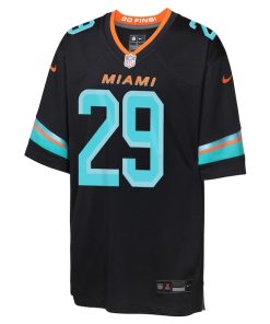 Alternative view of Minkah Fitzpatrick Miami Dolphins Nike Youth 2025 Rivalries Collection Game Jersey - Pitch Blue