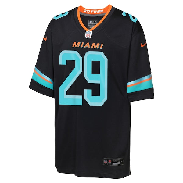 Minkah Fitzpatrick Miami Dolphins Nike Youth 2025 Rivalries Collection Game Jersey - Pitch Blue - Image 2