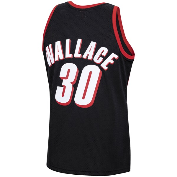 Rasheed Wallace Portland Trail Blazers 1999/00 Hardwood Classics Swingman Jersey - Black - Image 3