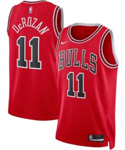 Alternative view of DeMar DeRozan Chicago Bulls Nike Unisex Swingman Jersey - Icon Edition - Red/White