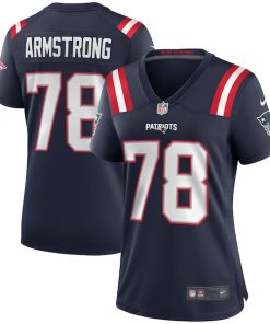 Bruce Armstrong New England Patriots Nike Women's Game Retired Player Jersey - Navy