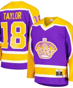 Dave Taylor Los Angeles Kings  1980/81 Blue Line Player Jersey - Purple