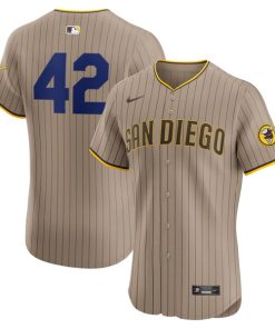 San Diego Padres Nike Alternate 2024 Jackie Robinson Day Elite Jersey - Brown