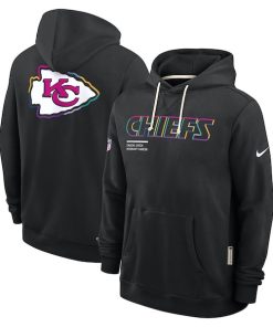 Kansas City Chiefs Nike 2025 NFL Crucial Catch Sideline Standard Issue Dri-FIT Hoodie - Black