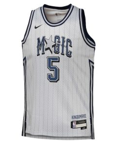 Alternative view of Paolo Banchero Orlando Magic Nike Youth 2024/25 Swingman Player Jersey - City Edition - Silver