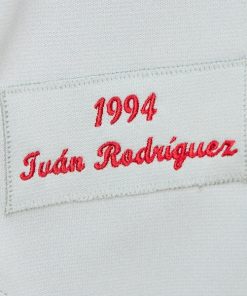 Alternative view of Ivan RodriguezTexas Rangers 1994 Cooperstown Collection Authentic Dark Jersey - Gray
