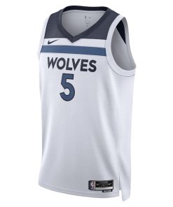 Alternative view of Anthony Edwards Minnesota Timberwolves Nike Unisex Swingman Jersey - Association Edition - White