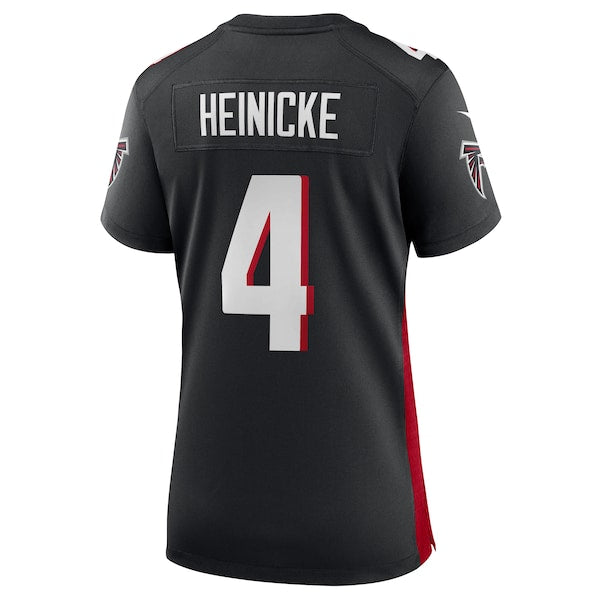 Taylor Heinicke Atlanta Falcons Nike Women's Game Player Jersey - Black - Image 3
