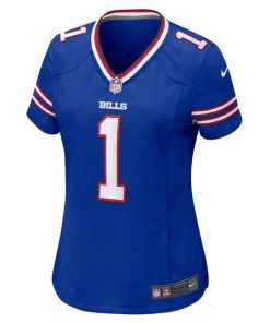 Alternative view of Number 1 Bride Buffalo Bills Nike Women's Game Jersey - Royal