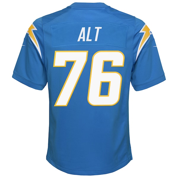 Joe Alt Los Angeles Chargers Nike Youth 2024 NFL Draft First Round Pick Player Game Jersey - Powder Blue - Image 3