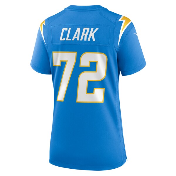 Jerrod Clark Los Angeles Chargers Nike Women's Team Game Jersey - Powder Blue - Image 3