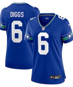 Quandre Diggs Seattle Seahawks Nike Women's Throwback Player Game Jersey - Royal