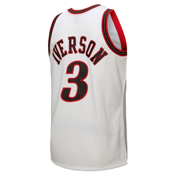 Allen Iverson Philadelphia 76ers 2000 NBA All-Star Game Authentic Jersey - White - Image 3