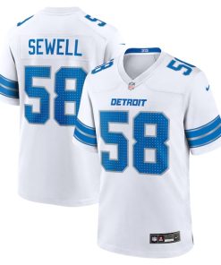 Penei Sewell Detroit Lions Nike Game Jersey -  White/Blue/Black