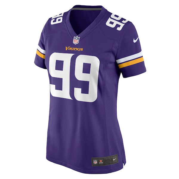Jerry Tillery Minnesota Vikings Nike Women's Game Jersey - Purple - Image 3