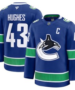 Quinn Hughes Vancouver Canucks  Home Premium Jersey - Blue
