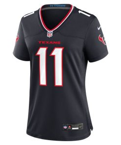 Alternative view of Jeff Okudah Houston Texans Nike Women's Team Game Jersey -  Navy