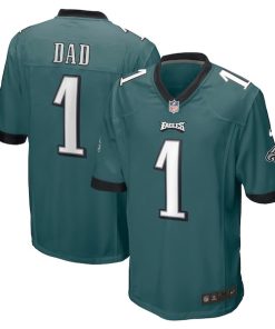 Number 1 Dad Philadelphia Eagles Nike Game Jersey - Midnight Green