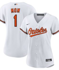 Baltimore Orioles Nike Women's #1 Mom Home Replica Jersey - White