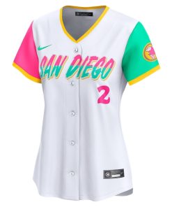Alternative view of Xander Bogaerts San Diego Padres Nike Women's City Connect Limited Player Jersey - White