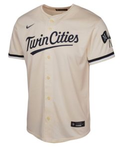 Alternative view of Minnesota Twins Nike Youth Alternate Limited Jersey - Cream