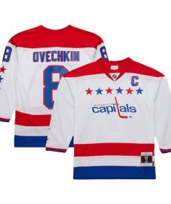 Alexander Ovechkin Washington Capitals  2012/13 Alternate Captain Blue Line Player Jersey - White/Black