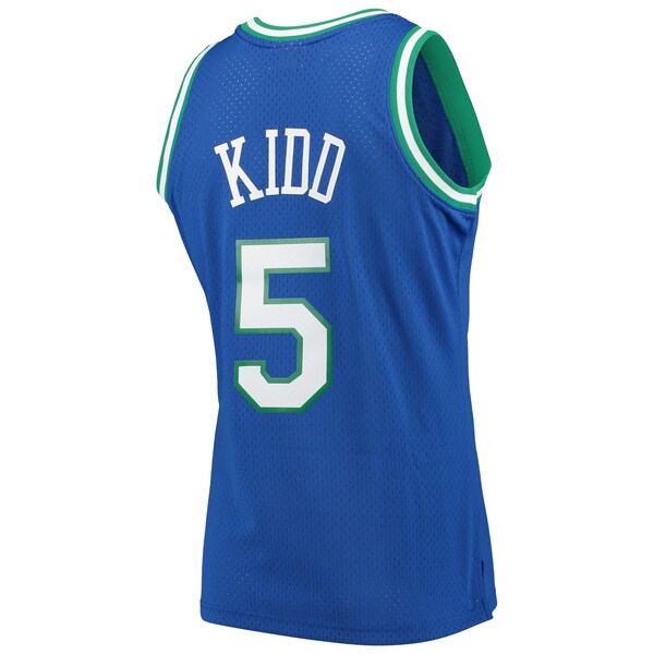 Jason Kidd Dallas Mavericks 1994/95 Hardwood Classics Swingman Jersey - Blue - Image 3