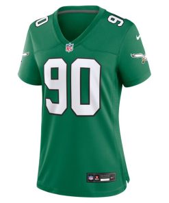 Alternative view of Mike Golic Philadelphia Eagles Nike Women's Alternate Game Jersey - Kelly Green