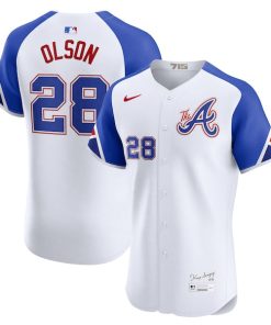 Matt Olson Atlanta Braves Nike City Connect Elite Jersey - White