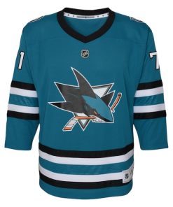 Alternative view of Macklin Celebrini San Jose Sharks Youth Alternate Replica Player Jersey - Teal